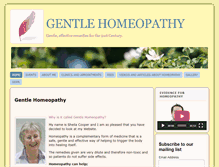 Tablet Screenshot of gentlehomeopathy.com
